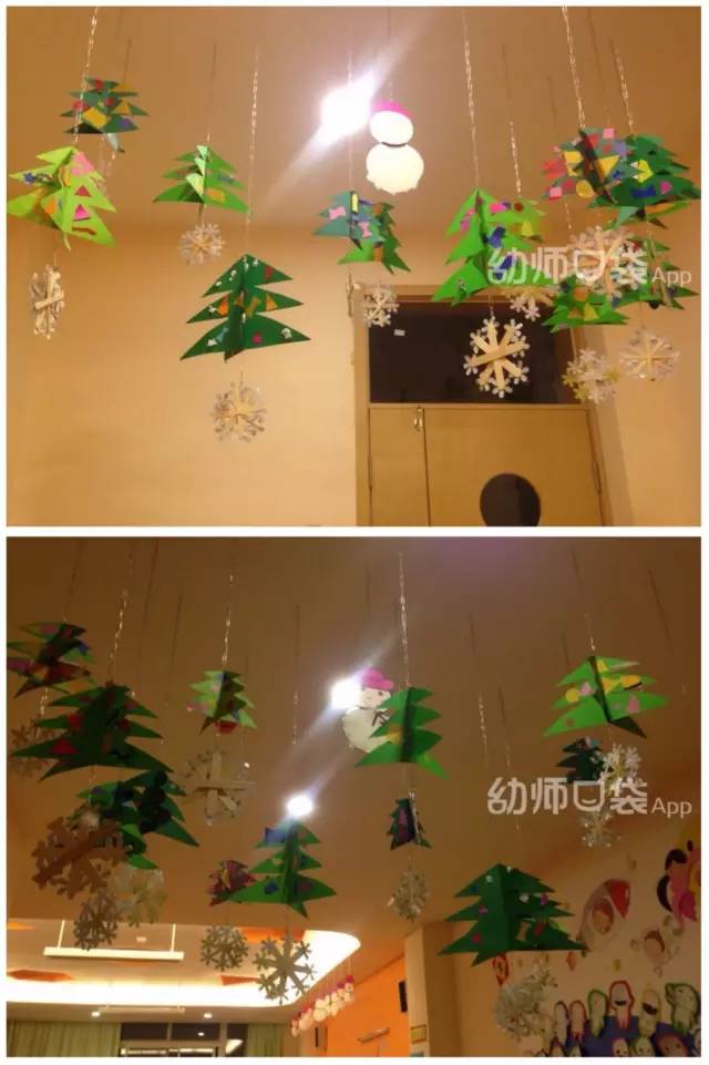 圣诞背景墙装饰效果图,17张照片墙设计图