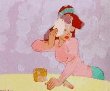 公主们！爱惜你们脸部的同时，别忘记粉扑哟！