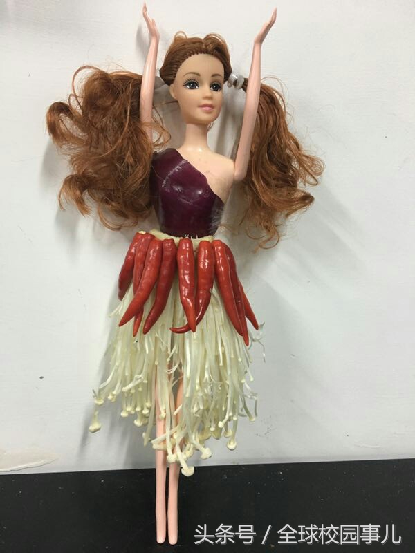 厉害了word同学!成都一高校学生用蔬菜打造“时装”盛宴