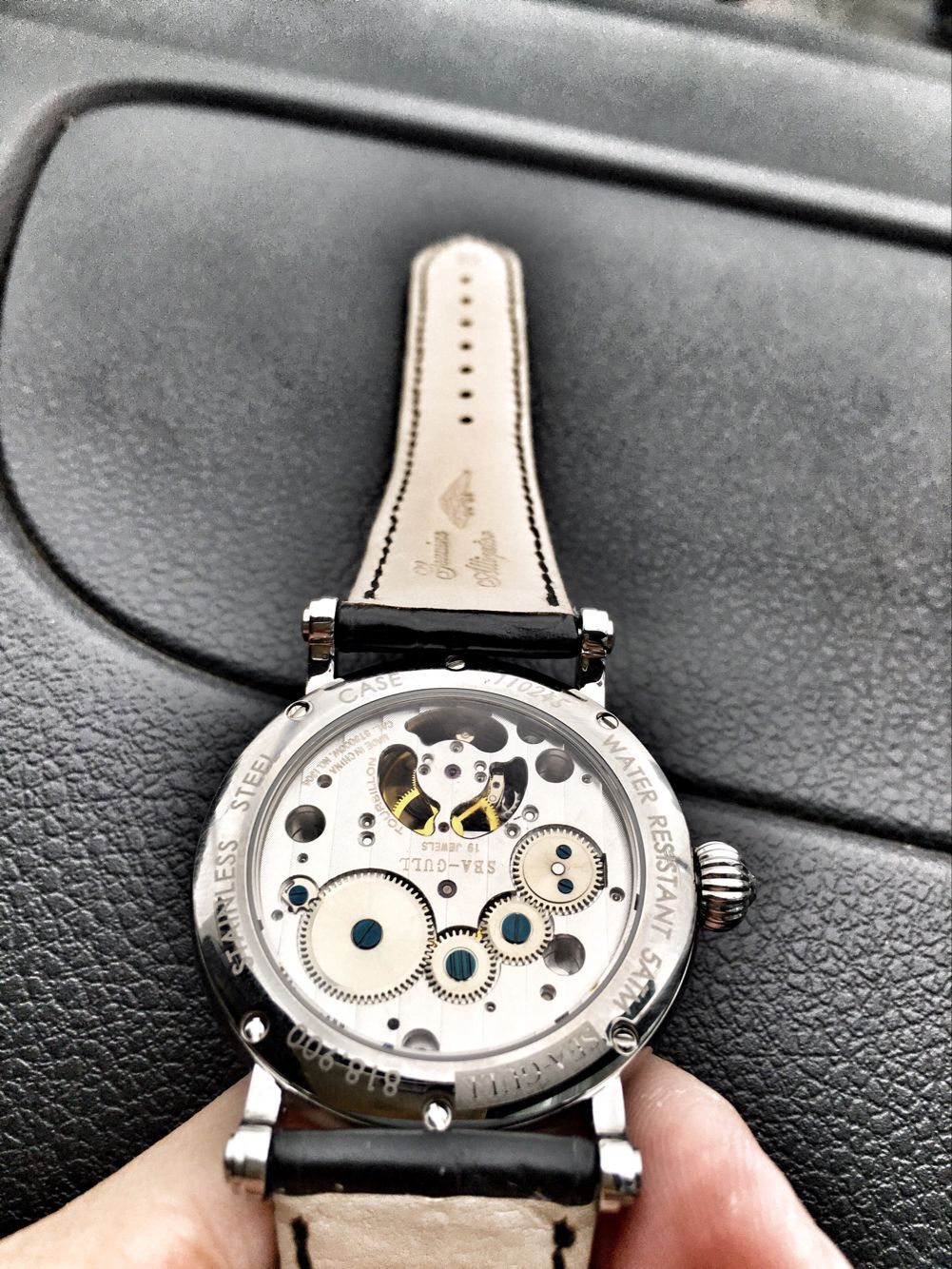 海鸥陀飞轮手表8801二手价格,海鸥双面镂空陀飞轮表818
