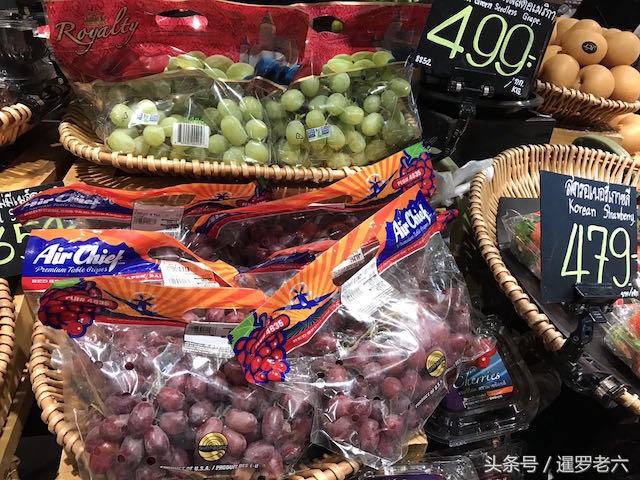 泰国进口超市里的那些水果，看着真新鲜，真漂亮，价格也不便宜！