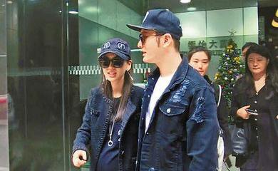 黄晓明和baby同框带孩子去医院,黄晓明angelababy香港