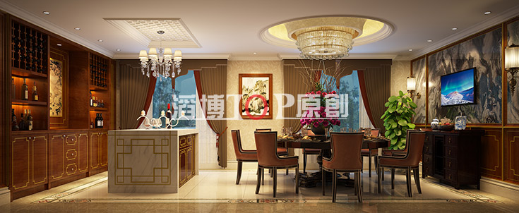 昆明呈贡客厅装修设计案例,昆明别墅装修设计案例