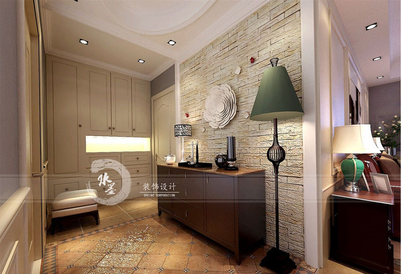 芜湖美式家居风格装修设计案例,芜湖美加印象120平装修