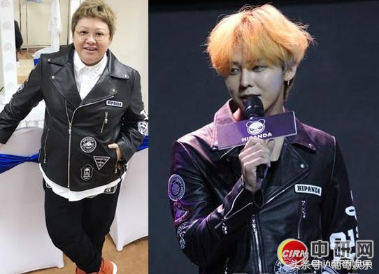 杜海涛跪拜韩国偶像权志龙的画面,baby和海涛看权志龙