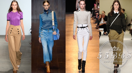 水手裤合集,水手裤直筒裤