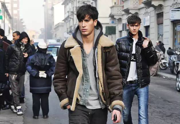 皮草羽绒搭配高级感冬天,皮草与羽绒的完美结合