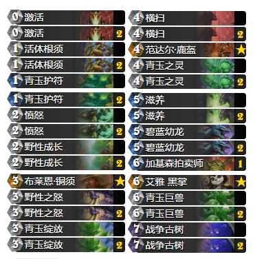 炉石传说十八套最强卡组,炉石传说青玉流卡组