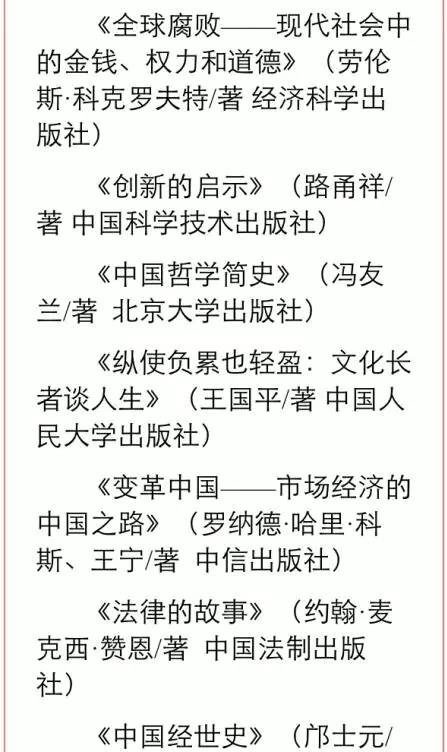中纪委读物推荐,纪委推荐小说