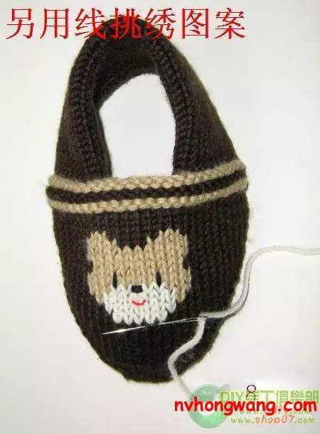 玉儿纺毛线拖鞋编织,编织毛线拖鞋花图案