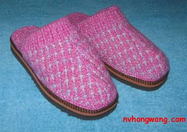 玉儿纺毛线拖鞋编织,编织毛线拖鞋花图案