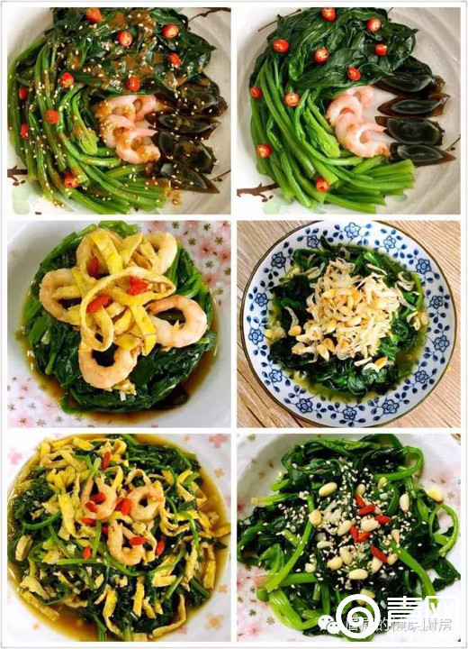 无水焯菠菜,百变水煮菜