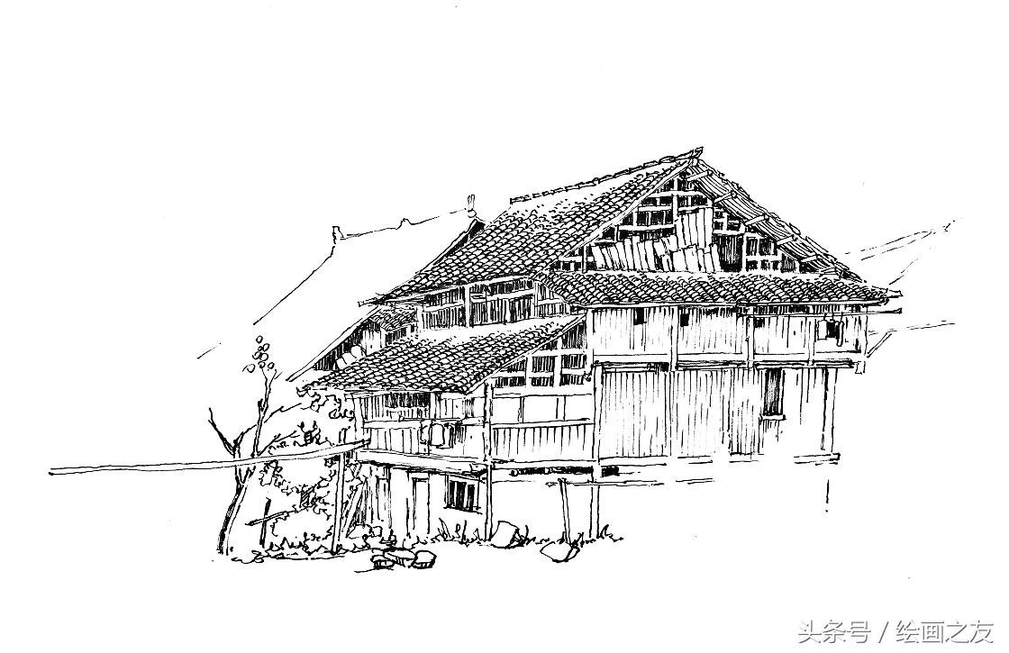 钢笔速写绘画技法教学,精选好课零基础钢笔风景速写入门