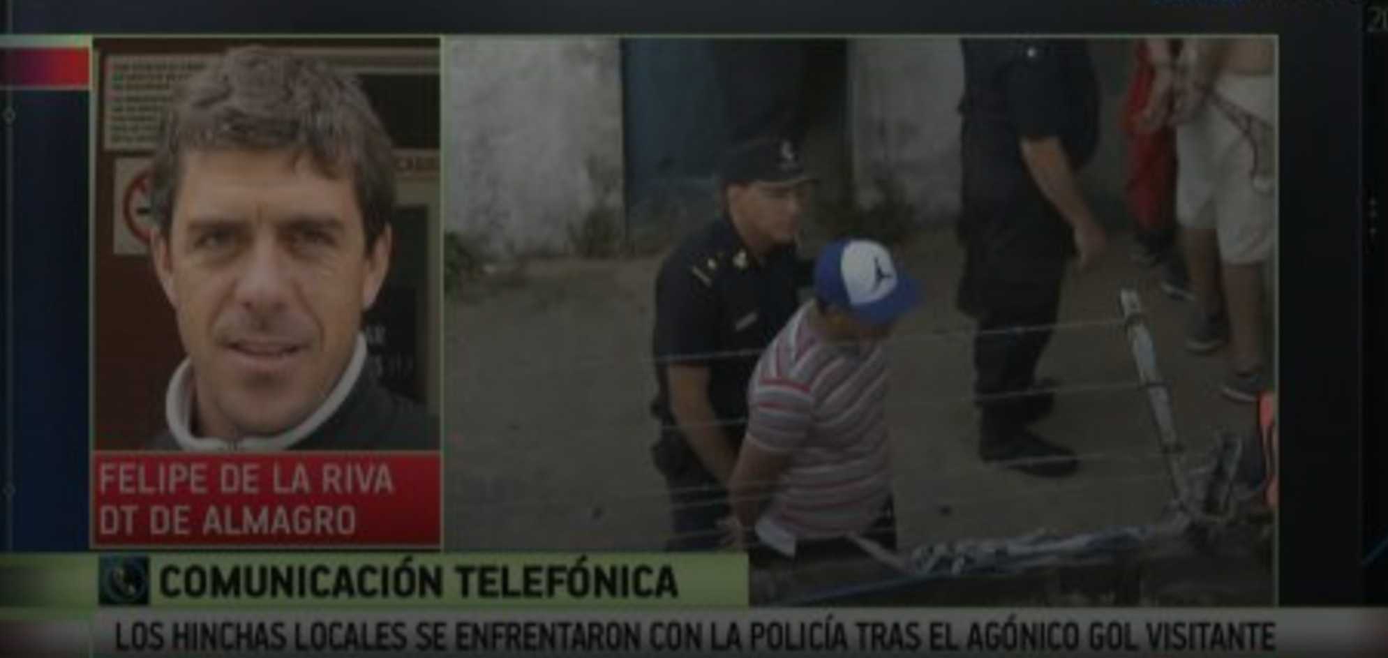 一枪爆头：阿根廷乙级联赛*乱暴**，警察开枪*压镇**，误伤主队替补中场