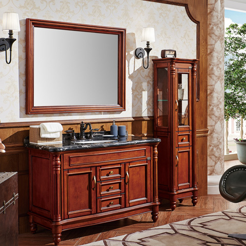 卫生间洗漱柜橡木怕水吗,泰国橡木浴室柜怕水吗