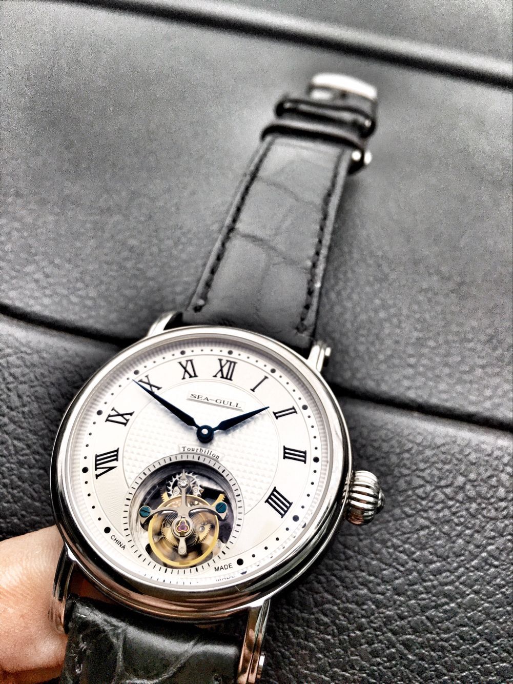海鸥陀飞轮手表8801二手价格,海鸥双面镂空陀飞轮表818