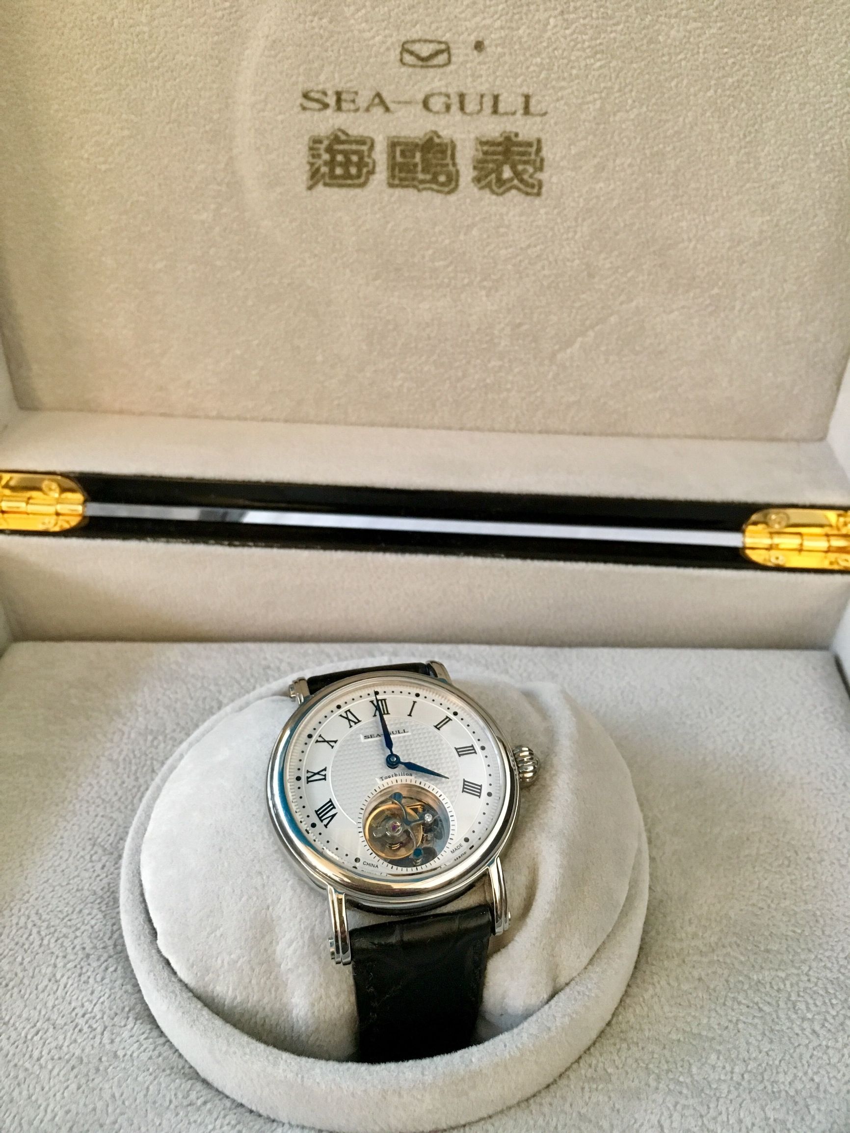 海鸥陀飞轮手表8801二手价格,海鸥双面镂空陀飞轮表818