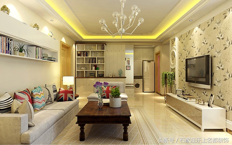 乐上名都装修效果图,乐上名都装饰499一平米