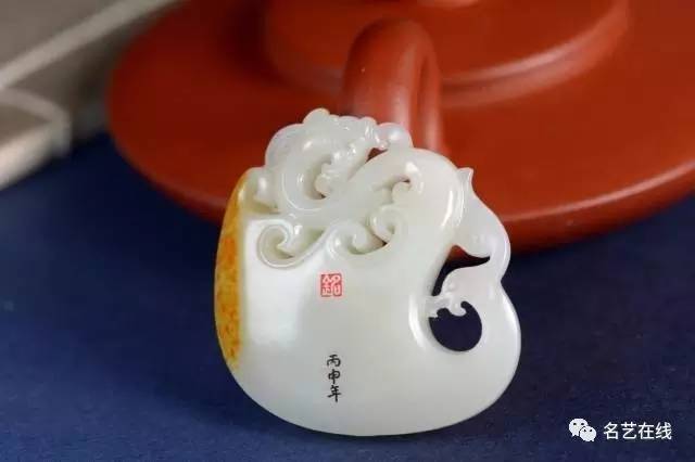 龙凤佩方形,龙凤佩岫玉首饰