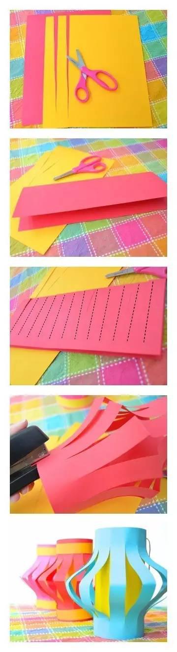 幼儿园元旦手工兔子灯笼制作,卡纸元旦灯笼手工制作幼儿园