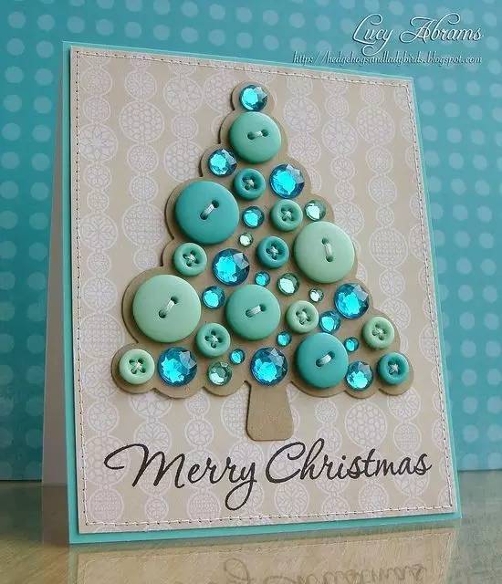 圣诞贺卡手工简单幼儿园,圣诞贺卡简单又漂亮送给闺蜜立体