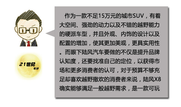 陆风x8究竟怎样,没钱也可以去散散步