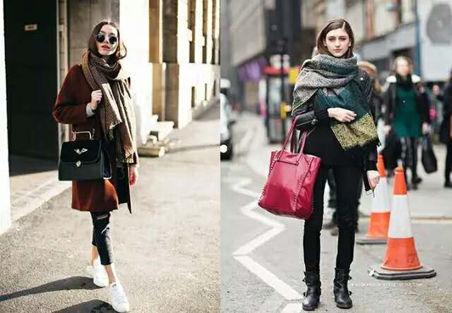 围巾发型,围巾配什么发型最好看