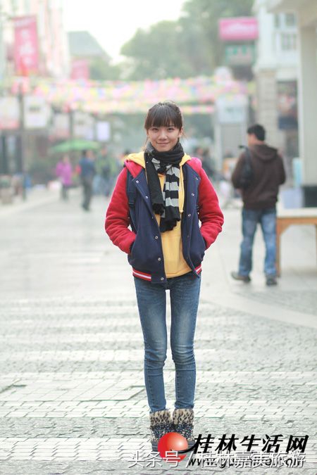 桂林街拍美女看完你会更想来桂林旅游的