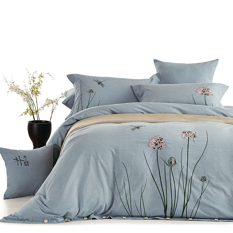 卧室秋季纯棉四件套,纯棉四件套高级好睡觉