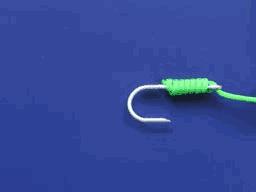 怎样绑鱼线图解视频教程,鱼线绑别针方法图解