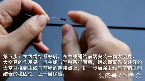怎样绑鱼线图解视频教程,鱼线绑别针方法图解