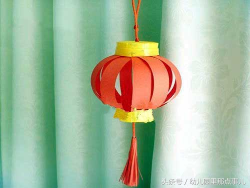 幼儿园新年灯笼吊饰手工,如何做幼儿园手工的新年灯笼
