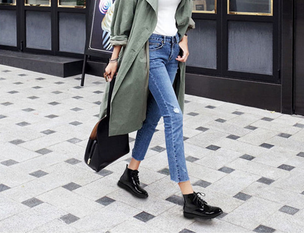 矮个子腿粗的穿筒高15厘米的短靴,洋气好看女短靴