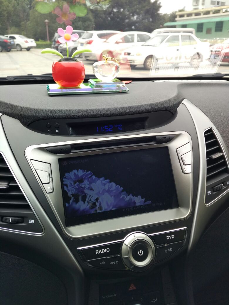 现代朗动大屏导航效果图,二手现代朗动导航仪