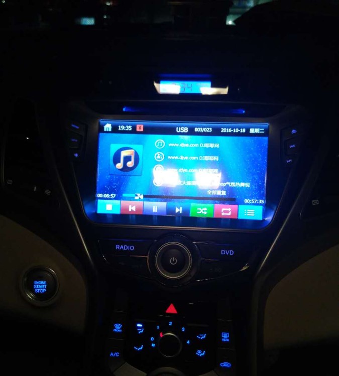 现代朗动大屏导航效果图,二手现代朗动导航仪