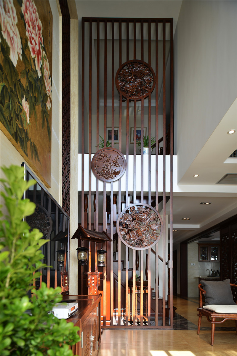 法式别墅红木装修,新中式装修红木家具别墅