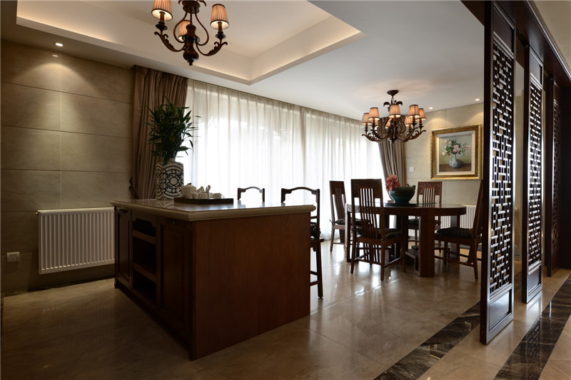 法式别墅红木装修,新中式装修红木家具别墅