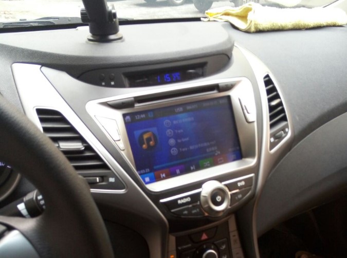 现代朗动大屏导航效果图,二手现代朗动导航仪