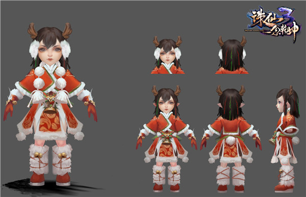 诛仙32023年圣诞装属性是被动的吗,诛仙新版主角时装