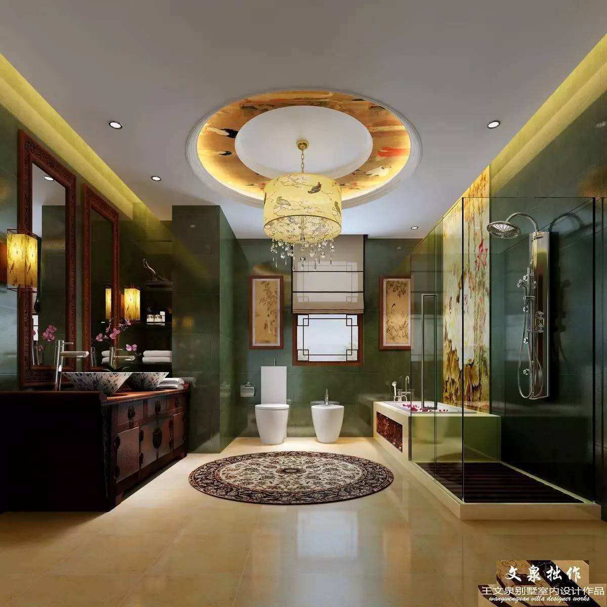 王文泉简欧别墅样板间室内设计,王文泉别墅设计