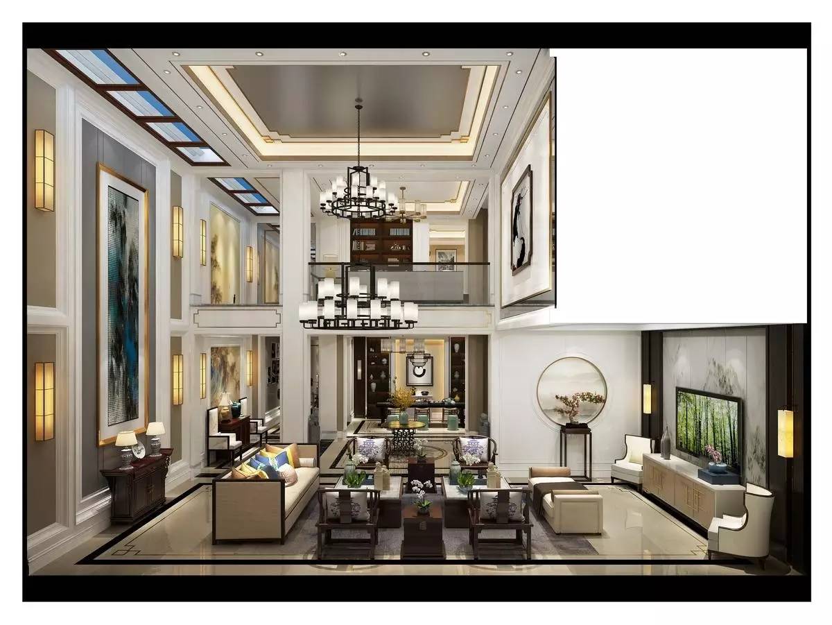 王文泉简欧别墅样板间室内设计,王文泉别墅设计