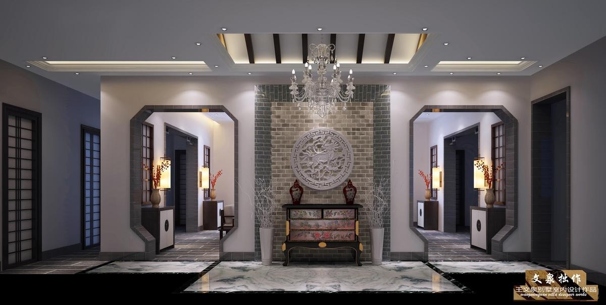 王文泉简欧别墅样板间室内设计,王文泉别墅设计