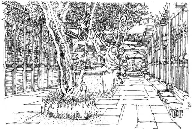 迷人的山水绘画,徽州特色烟雨江南画