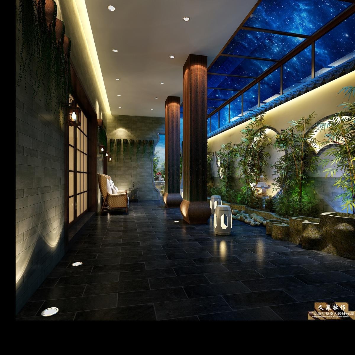 王文泉简欧别墅样板间室内设计,王文泉别墅设计