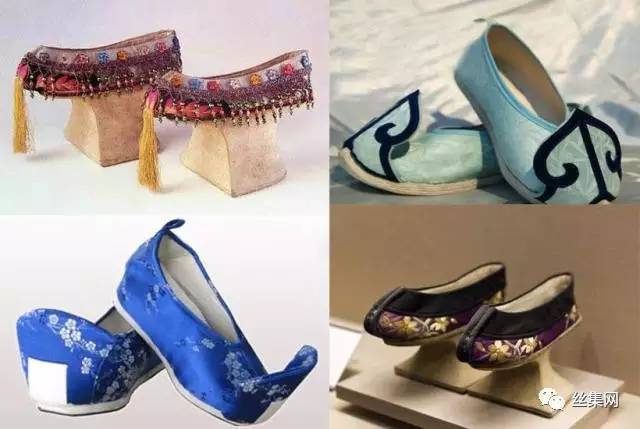 丝绸绣花鞋中高跟女鞋,公主的绣花鞋