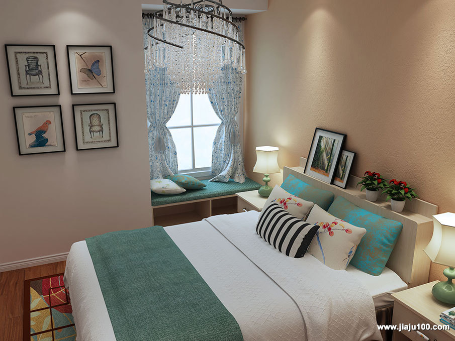 户型不方正斜角房子装修效果图,房间墙柱如何装修设计