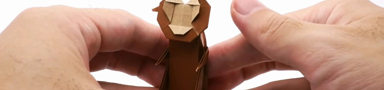 用折纸折出会动的娃娃和小人,折纸手工8-10岁简单折纸小动物