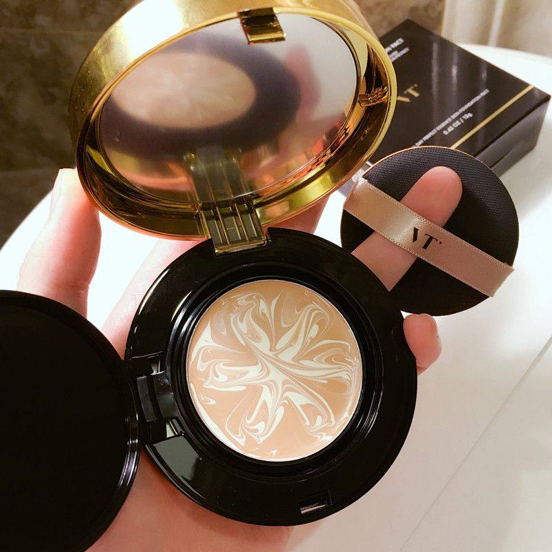 粉底气垫遮瑕保湿持久不脱妆正品,水润果冻气垫粉底