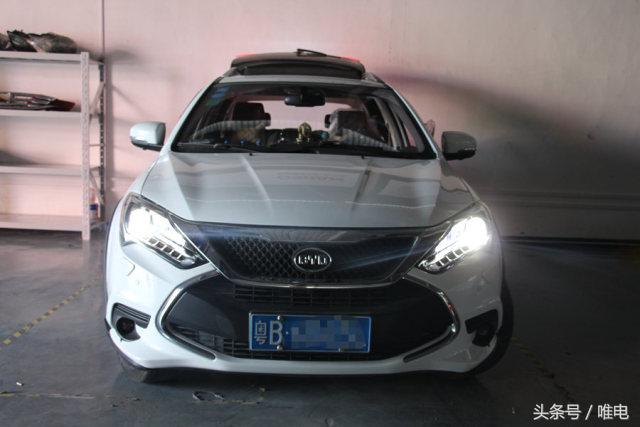 比亚迪唐大灯远光位改装,比亚迪唐改海拉5透镜