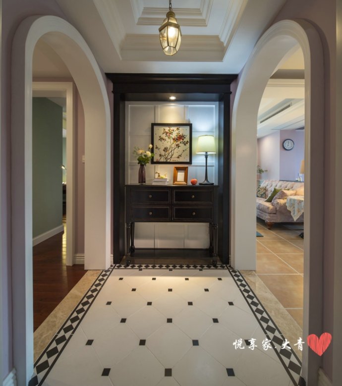 石家庄奥北公元中式风格,石家庄奥北公元三室装修效果133平